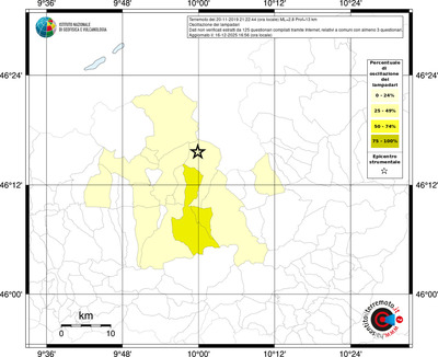Mappa territorio comunale con almeno 3 questionari