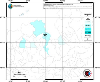 Mappa territorio comunale con almeno 3 questionari