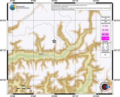 Mappa comuni con almeno 3 questionari