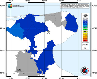 Mappa EMS - territori comuni