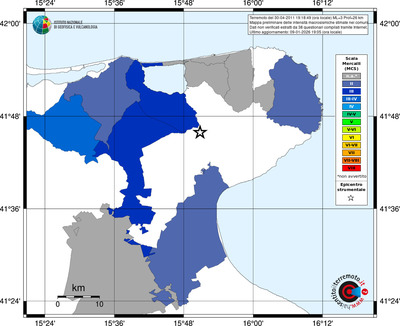 Mappa MCS - territori comuni
