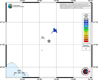 Mappa EMS - territori località
