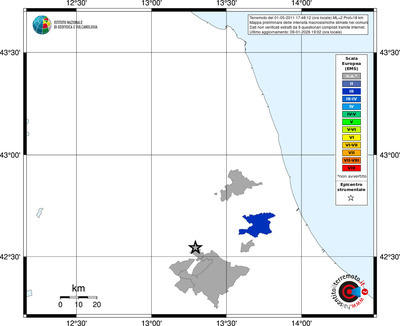 Mappa EMS - territori comuni