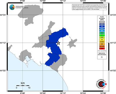 Mappa EMS - territori comuni