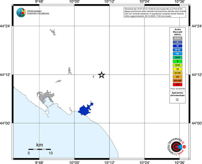 Mappa MCS - territori località