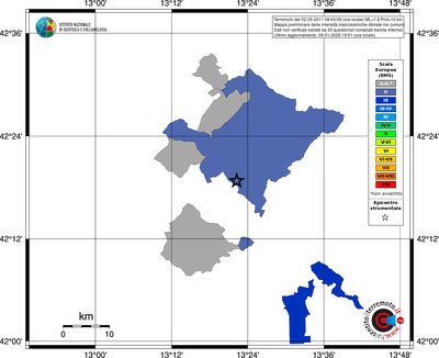 Mappa EMS - territori comuni