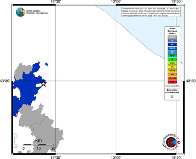 Mappa EMS - territori comuni