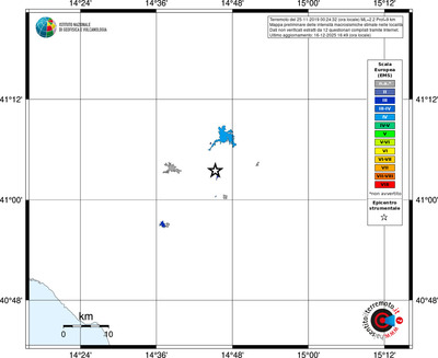 Mappa EMS - territori località