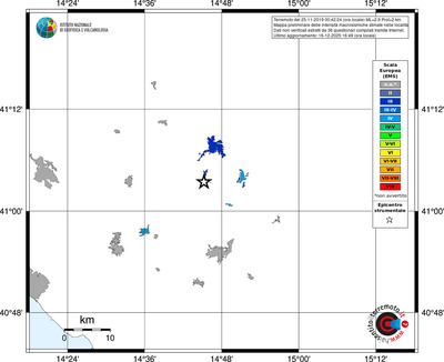 Mappa EMS - territori località