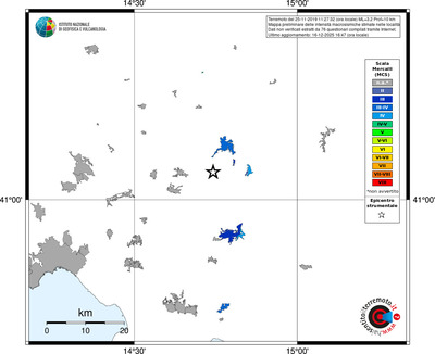 Mappa MCS - territori località