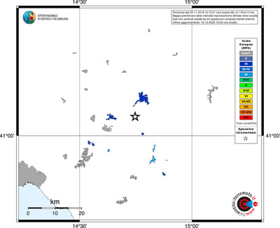 Mappa EMS - territori località