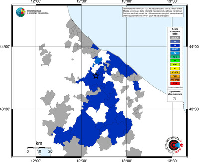 Mappa EMS - territori comuni