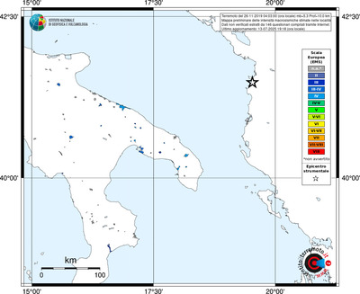 Mappa EMS - territori delle località
