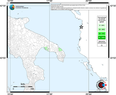Mappa territorio comunale con almeno 3 questionari