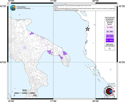 Mappa territorio comunale con almeno 3 questionari