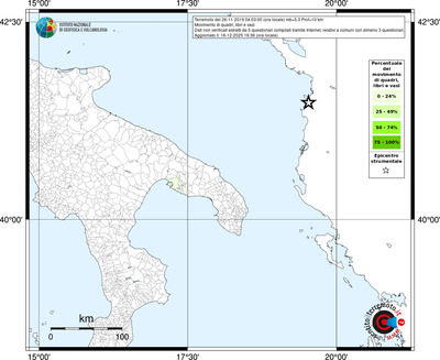 Mappa territorio comunale con almeno 3 questionari