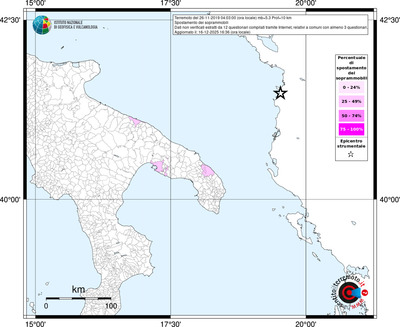 Mappa territorio comunale con almeno 3 questionari