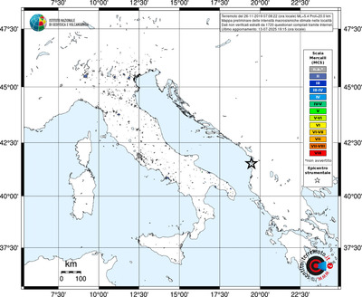 Mappa MCS - territori delle località