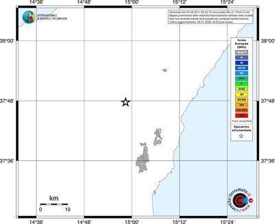 Mappa EMS - territori località
