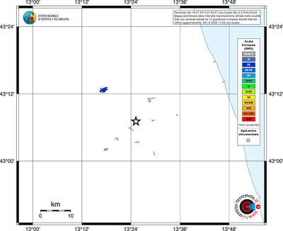 Mappa EMS - territori località