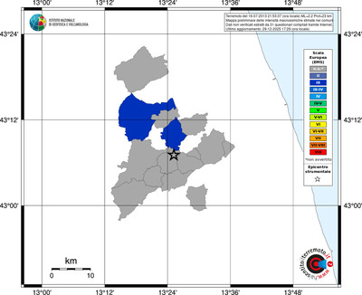 Mappa EMS - territori comuni