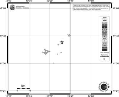 Mappa EMS - territori località