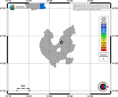 Mappa EMS - territori comuni