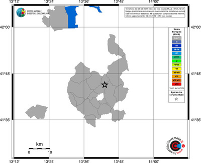 Mappa EMS - territori comuni