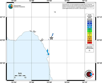 Mappa EMS - territori località