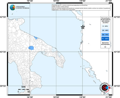 Mappa territorio comunale con almeno 3 questionari