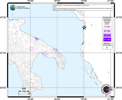 Mappa territorio comunale con almeno 3 questionari