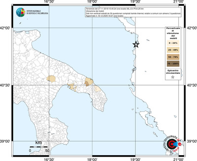 Mappa territorio comunale con almeno 3 questionari