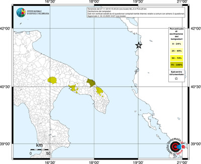 Mappa territorio comunale con almeno 3 questionari