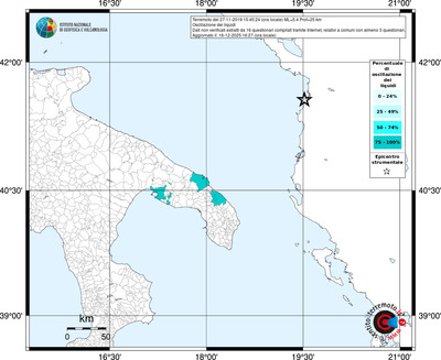 Mappa territorio comunale con almeno 3 questionari