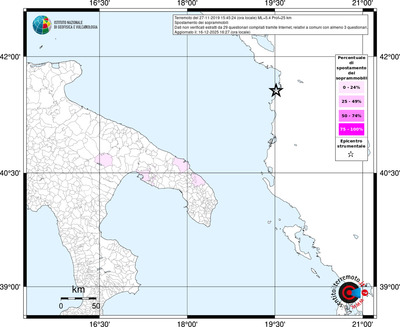 Mappa territorio comunale con almeno 3 questionari