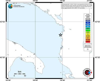 Mappa EMS - territori delle località