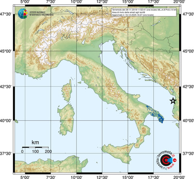 Area di invio delle email agli iscritti