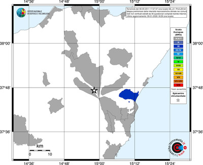 Mappa EMS - territori comuni