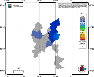 Mappa MCS - territori comuni