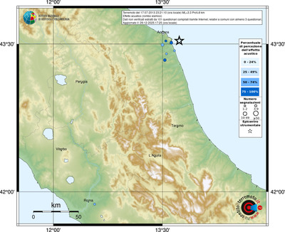 Mappa comuni con almeno 3 questionari