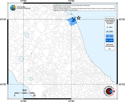 Mappa territorio comunale con almeno 3 questionari