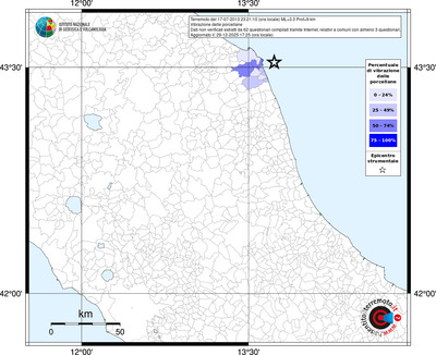 Mappa territorio comunale con almeno 3 questionari