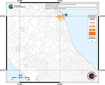 Mappa territorio comunale con almeno 3 questionari