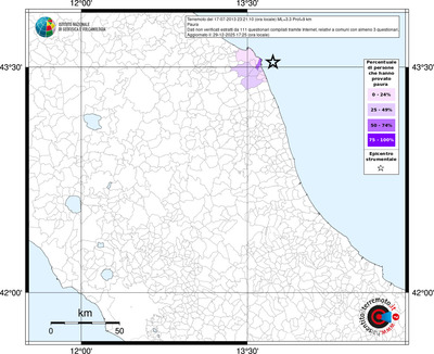 Mappa territorio comunale con almeno 3 questionari