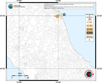 Mappa territorio comunale con almeno 3 questionari
