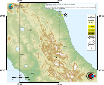 Mappa comuni con almeno 3 questionari