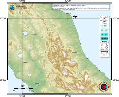 Mappa comuni con almeno 3 questionari