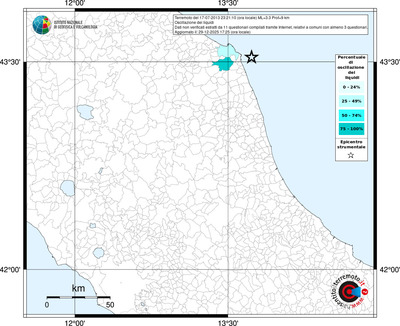 Mappa territorio comunale con almeno 3 questionari