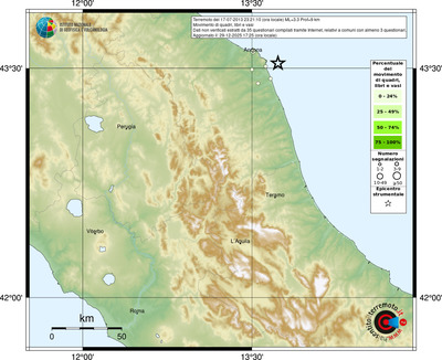 Mappa comuni con almeno 3 questionari