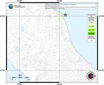 Mappa territorio comunale con almeno 3 questionari